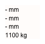 - mm
- mm
- mm
1100 kg